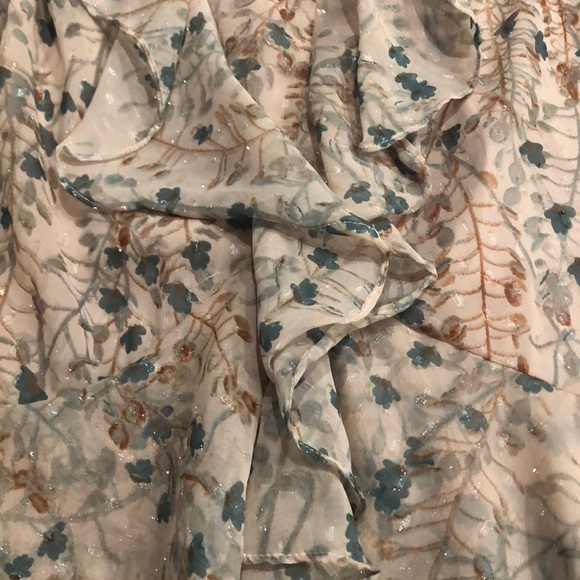 🎉 Chelsea & Violet Metallic Floral Ruffle Dress - Picture 6 of 6